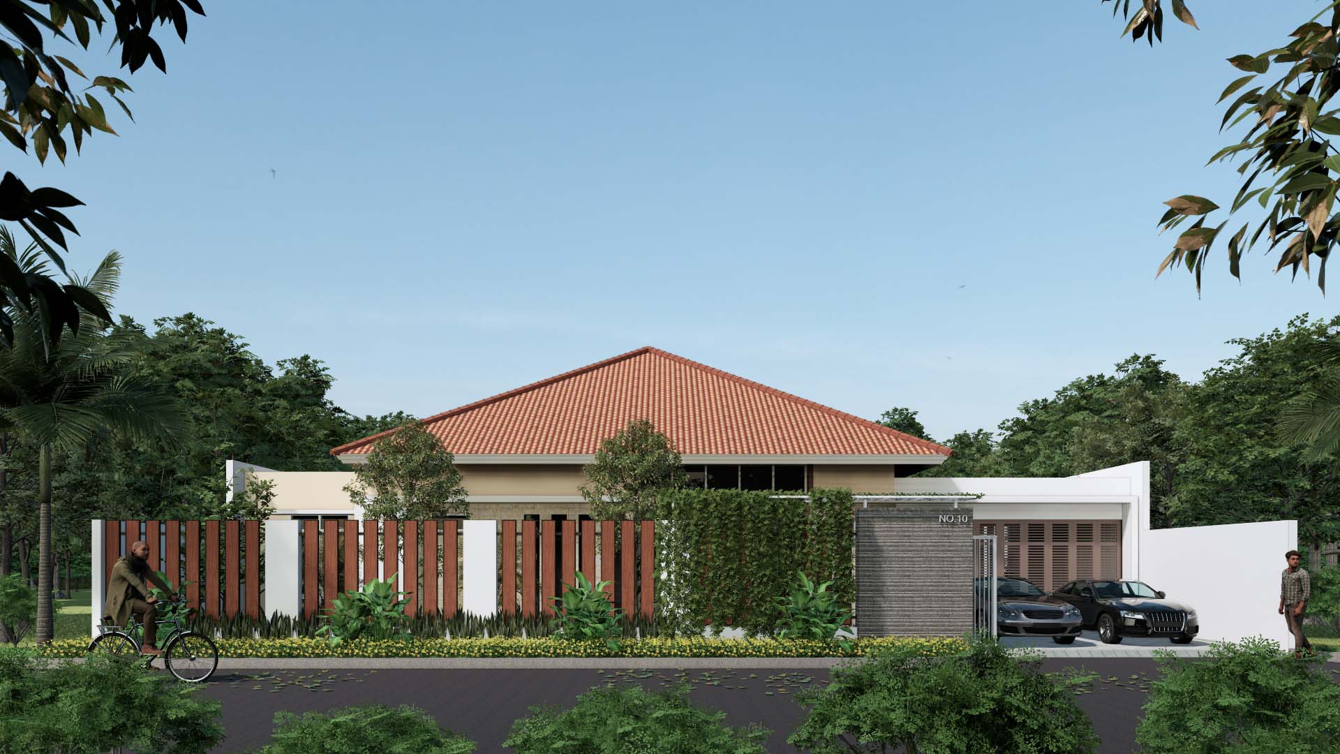 desain rumah mewah 1 lantai