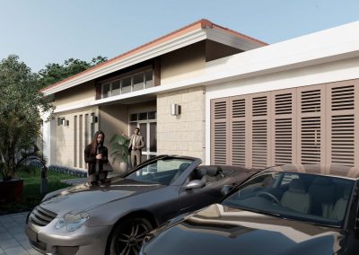 desain rumah mewah 1 lantai