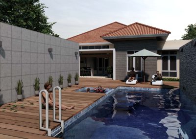 desain rumah mewah 1 lantai