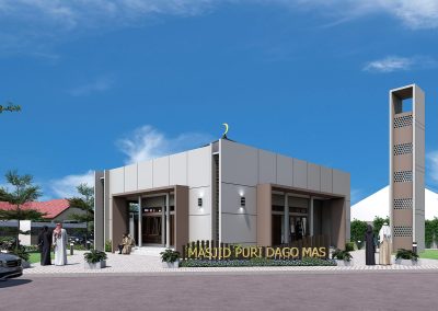 desain masjid minimalis modern