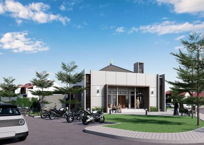 desain masjid minimalis modern