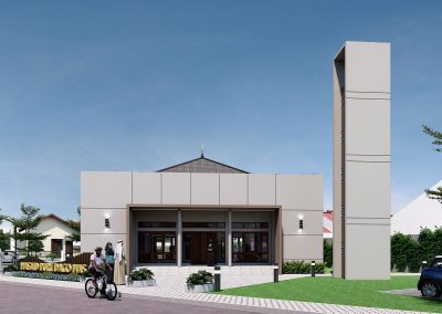 desain masjid minimalis modern