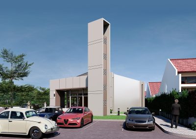 desain masjid minimalis modern