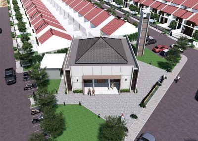 desain masjid minimalis modern